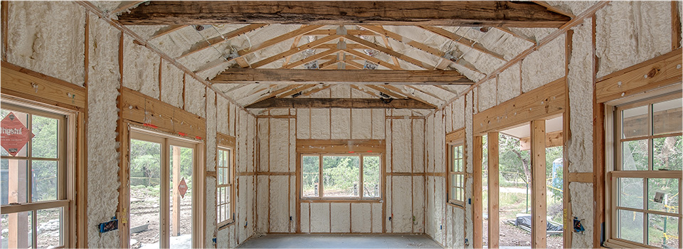 insulation installed in new construction home